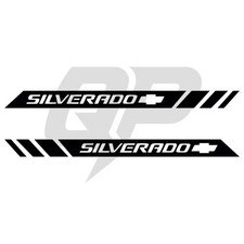 Compatible With Chevy Silverado Offroad Side Decals Premium Vinyl Graphics 2pc