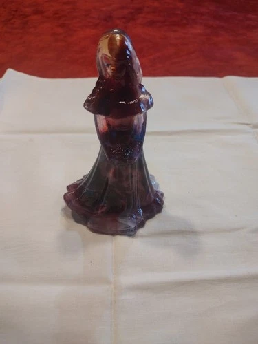 fenton glass woman figurine