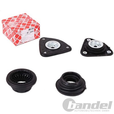 2x FEBI FEDERBEINLAGER VORDERACHSE passend für VOLVO S40 V50 FORD FOCUS 2 C-MAX