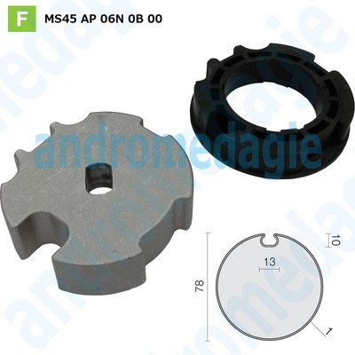 Adattatore Corona Spider In Alluminio Per Manovella Cannondale SI/SL/SISL A BCD110 5 Bracci &ndash; Nero