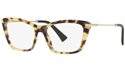 Montatura occhiali da vista donna Miu Miu montature cat eye tartarugati  maculati | eBay
