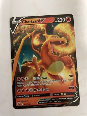 pokemon tcg brilliant stars single cards 017 172 charizard v Charizard V 017/172 Brilliant Stars NM Ultra Rare Pokmon Card