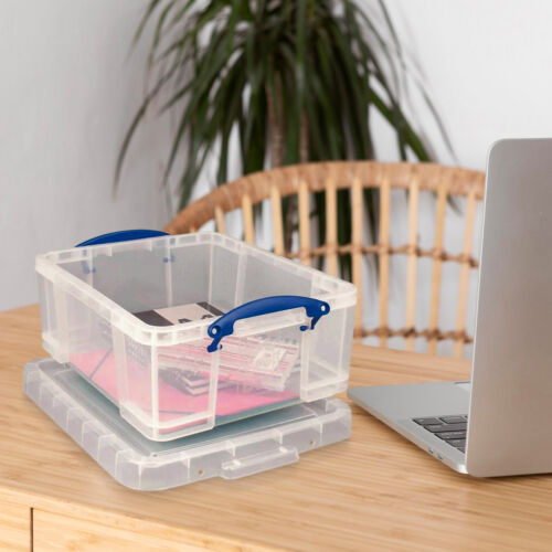 Really Useful Box 17L Plastic Container w/Snap Lid & Clip Lock Handles(Open Box) - Picture 4 of 8