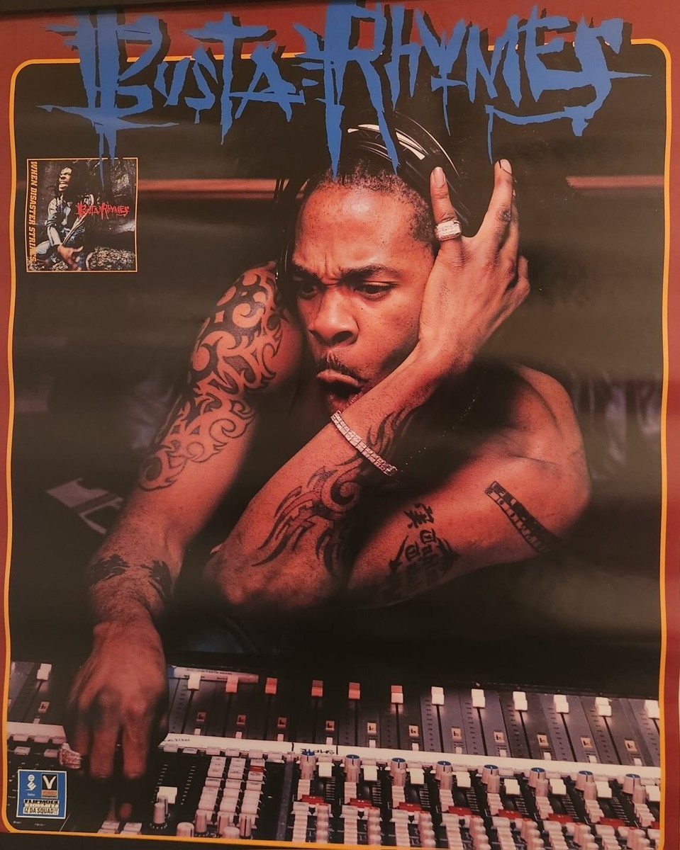 BUSTA RHYMES Poster 1997 18x24 VGOOD Condition!! | eBay