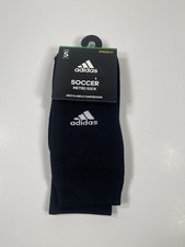 Adidas Soccer Metro Socks Arch Ankle Compression Youth Size S Small Black