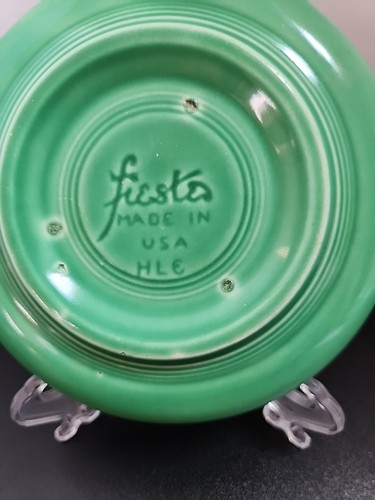 Vtg. Homer Laughlin Fiesta Ware 6 1/4” Fruit Bowl Original Color Light Green - Picture 3 of 13