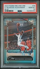 [PSA10] 2023 Panini One and One Basketball #39 Shai Gilgeous Alexander Blue /35