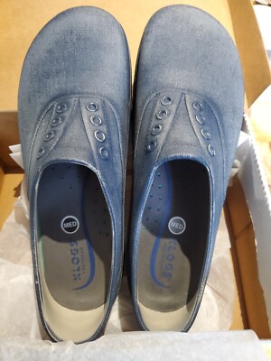 NEW KLOGS Shark DENIM Closed Back Chef SlipOn Clogs Loafer  Shoes 13 M 