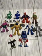 10 IMAGINEXT Figures Lot Various Playskool Super Hero Friends Toys