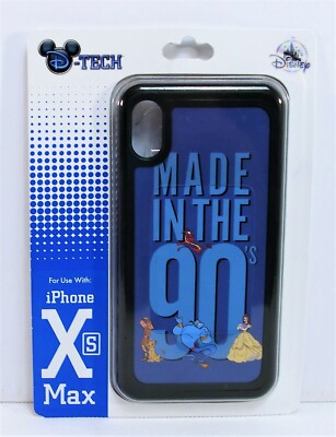 Disney Made In The 90''s Belle & Mushu Genie Apple Iphone XS Max Case NEW RARE