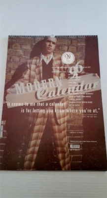 4AD Vaughan Oliver Modern Calendar 1996 W/Original Box 23 Envelope