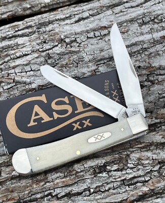 CASE XX *b 2024 SMOOTH NATURAL XX OVAL SHIELD TRAPPER KNIFE KNIVES