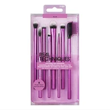 NEW! Real Techniques Everyday Eye Essentials 8 Piece Brush Set