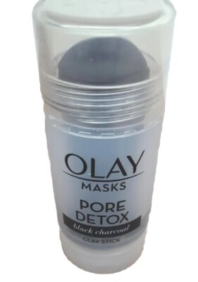 Olay Masks Pore Detox Black Charcoal Clay Face Mask Stick NEW 1.7 oz  New No Box