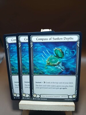 3x Token Set Flesh and Blood High Seas Compass of Sunken Depths/Treasure Island
