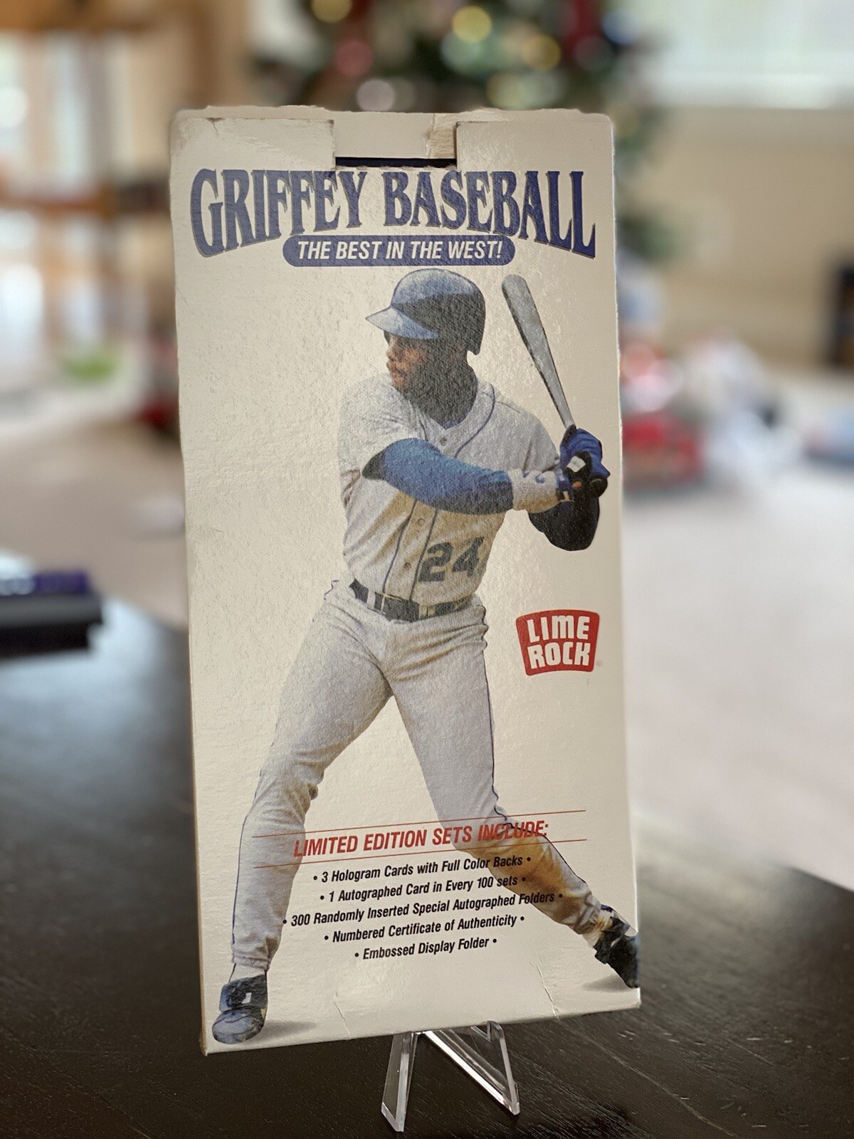 Major League Baseball 1992 Ken Griffey JR Baseball Hologram Cards Lime