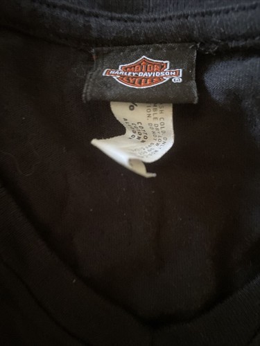 Harley-Davidson Damen Nashville T-Shirt Schwarz 100% Baumwolle Größe M - Bild 3 von 5