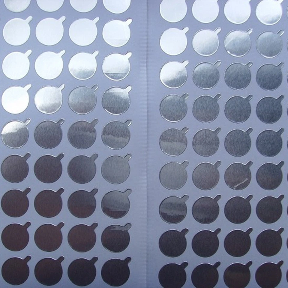 160Pcs 38mm Aluminum Foil Seal Stickers Labels Hose Tube Bottle Sealing Labels - Image 4 of 4