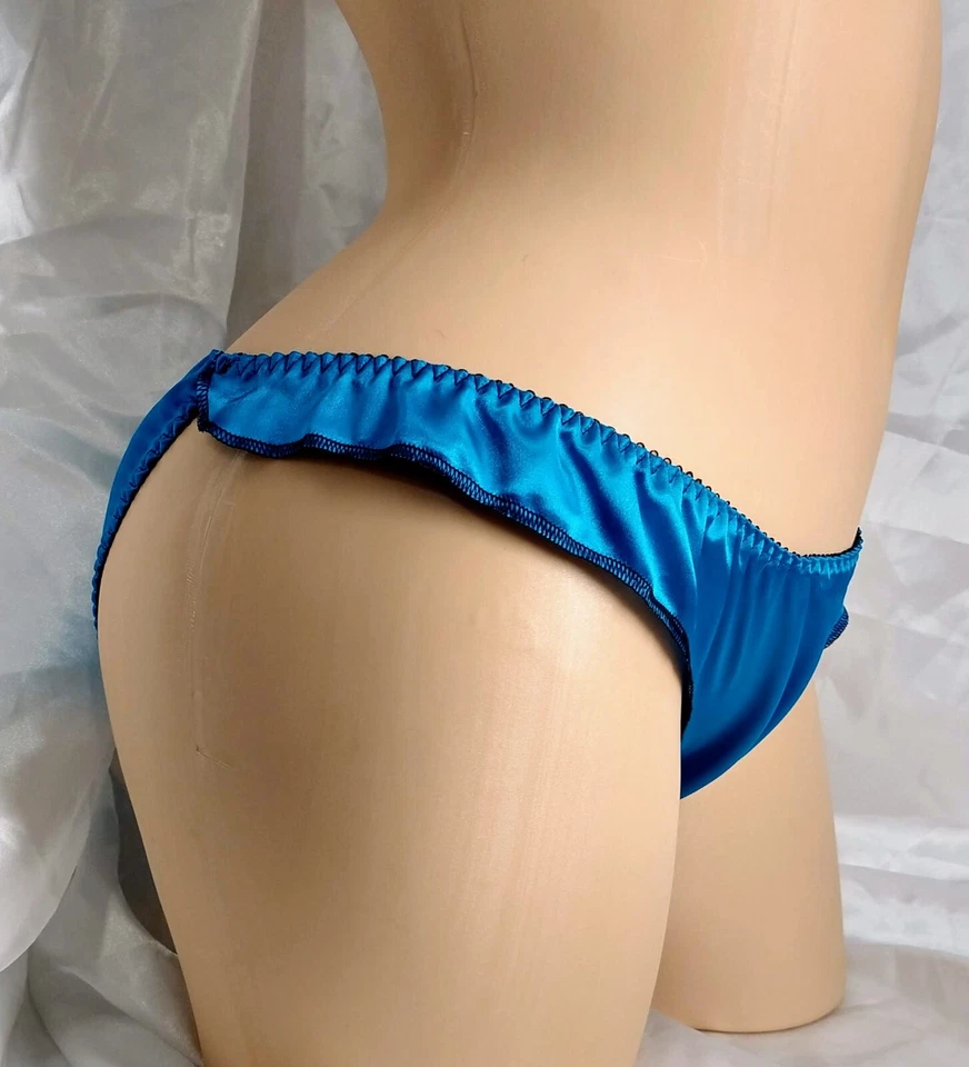 Bragas de bikini Aqua Satin Flutter Foto 2 de 4