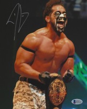 Tanga Loa Signed 8x10 Photo BAS COA New Japan Pro Wrestling Bullet Club G.O.D. 3