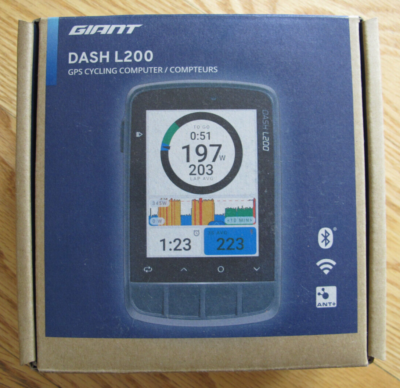 Compteur Vélo GPS Giant Dash L200 - Sans Fil - Neuf Sous Blister