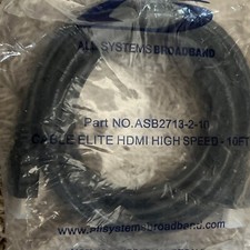  NEW 10 FT High Speed HDMI - HDMI Patch Cord Cable PLUS - 1 Open Box - 2 Total