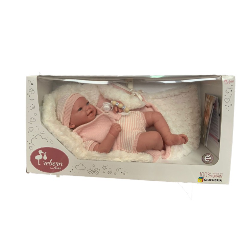 ARIAS POS220062 REBORN 45 CM CON SACCO ROSA - Main Image
