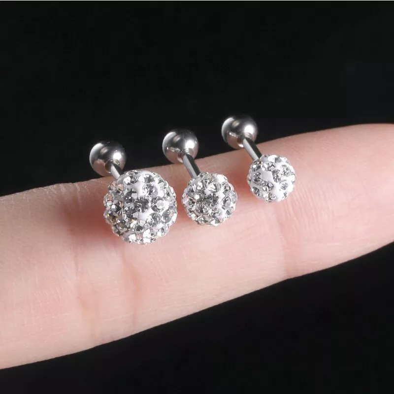 Cartilage earrings screw back deals