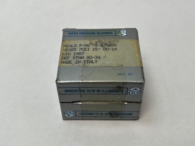SNFA VEX25-7CE1DUL Bearing 25x47x12 mm 7005-C-P4 VEX25-7-CE-1-DUL Italy 2 Pcs