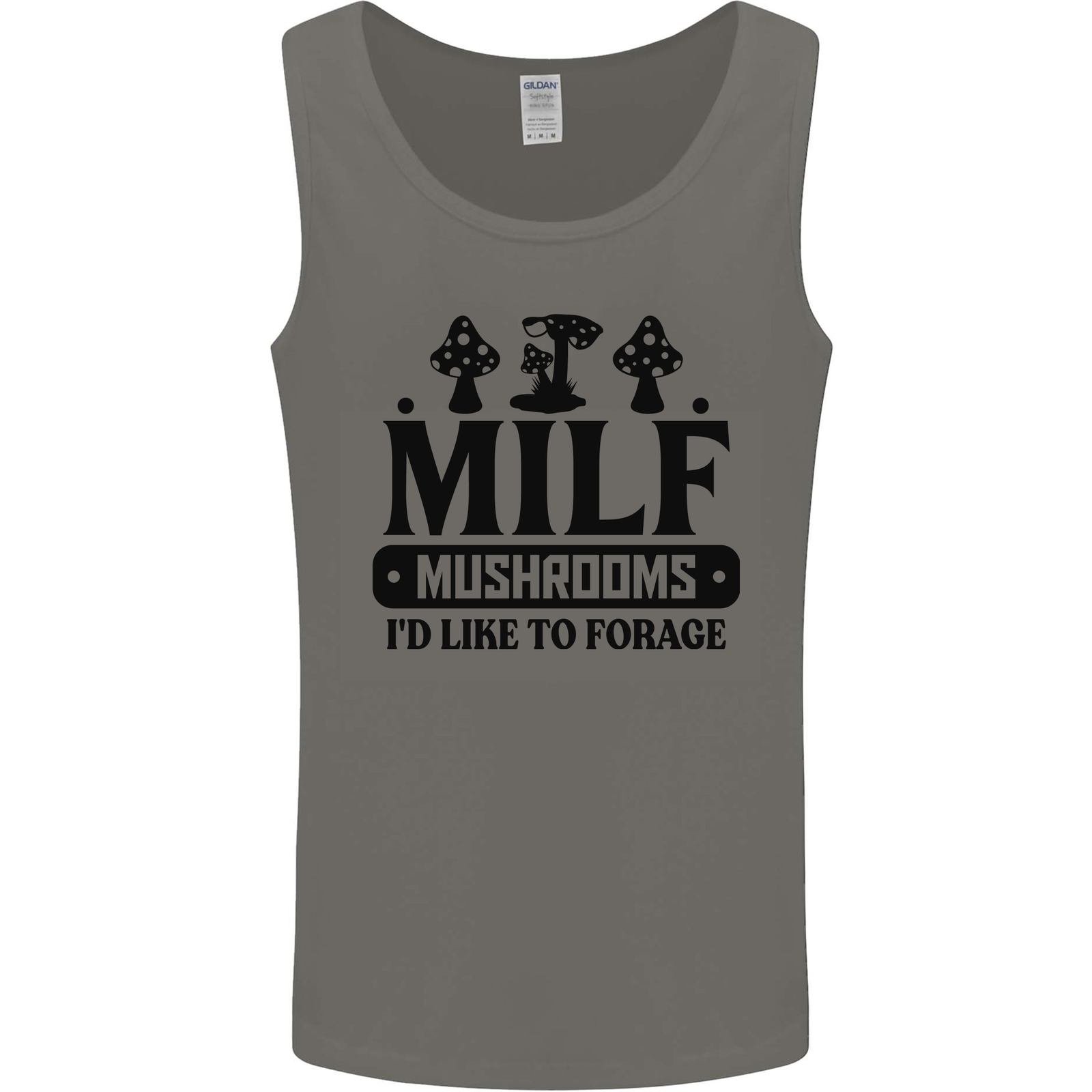 MILF Mushrooms I Like To Forage Mens Vest Tank Top