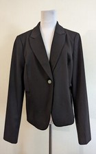 New Autres Filles sz L Blazer Jacket black lined women 2364