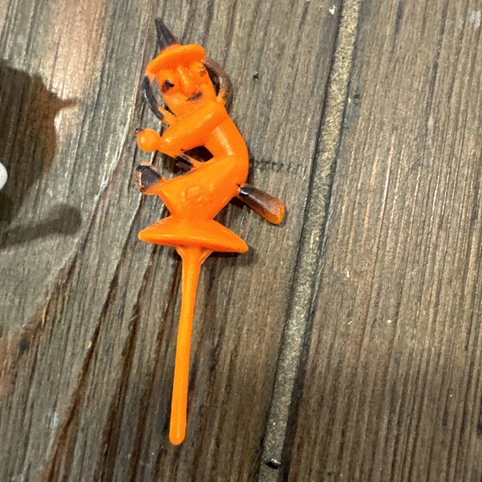 De colección Halloween Pasteles Toppers Esqueleto Bruja Plástico Duro Cupcake Picks Foto 3 de 4