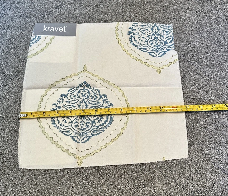 Kravet Fabric Sample 12.5” x 12” Kasara Capri Constantinople 1530 Blue Green - Image 4 of 4