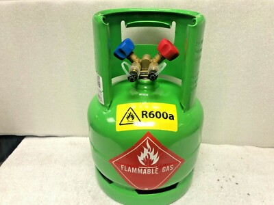 Empty Refrigerant Recovery Tank, R600a, DOT Approved R600a, 7 lbs. Capacity