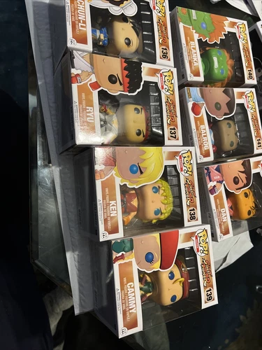 Funko Pop! SET OF 7 STREET FIGHTER 136-142 New Series 1 RYU Chung-li Ken Dan Cam