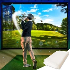 Golf Simulator Impact Screen Durable Grommets Reinforced [9'10"x 11'5.8'']