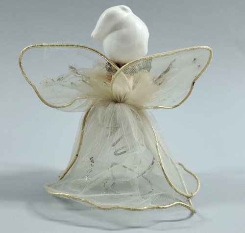 Vintage Holt Howard Angel Fairy Godmother Tulle Dress Christmas Ornament Topper - Picture 6 of 8