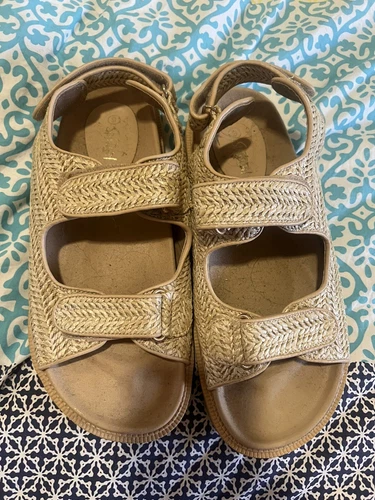 sportsgirl Raffia Sandals Blaire Size 9 - Picture 1 of 8