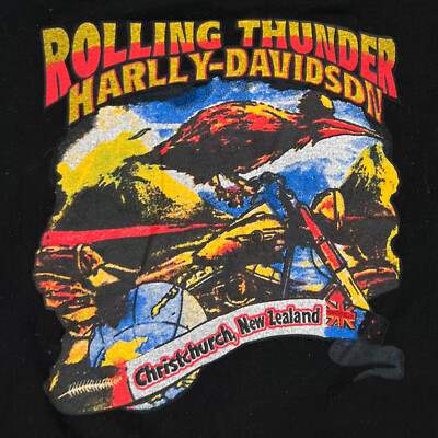 Harley-Davidson Rolling Thunder Tシャツ Harley Davidson Rolling Thunder Christchurch New Zealand