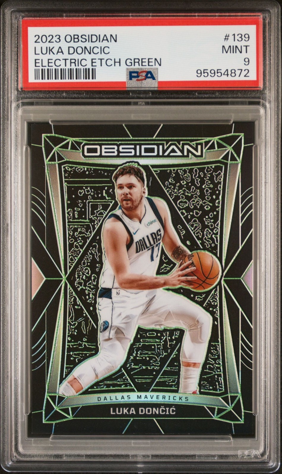 2023-24 Panini Obsidian luka doncic Green Etch /25