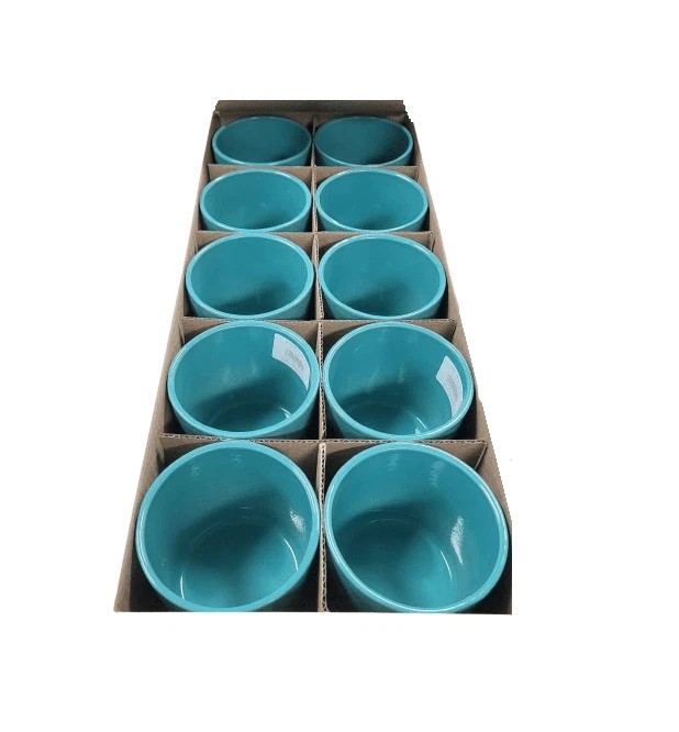 10-PACK Home Decorators 4" Stonewear Cylindrical Planter in Agate Green - Image 2 of 2