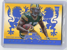 2014 Panini Rookies & Stars Davante Adams #12 Rookie Crusade Blue & Yellow Prizm