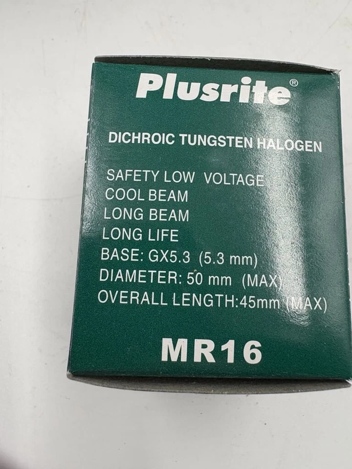 Plusrite MR 16  Replacement  Bulb Lamp 12V 35W 50mm Diameter Lot of 10 - Image 3 of 4