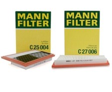 Pair Set of 2 Air Filter Set Mann OEM For Mer...