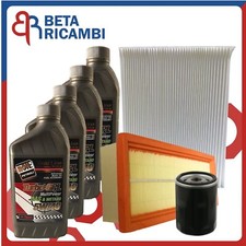 Kit Tagliando Fiat grande punto Evo 1.2 1.4 Benzina Gpl metano Filtri olio 5W40