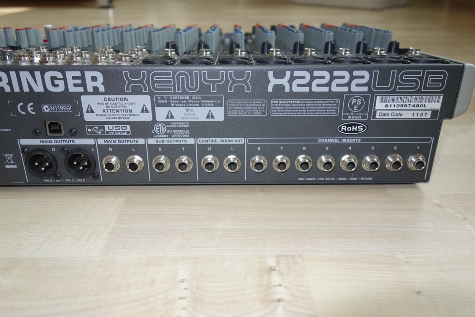 Behringer XENYX X2222 USB Premium 22-Input 2/2-Bus Mixer - Bild 4 von 4