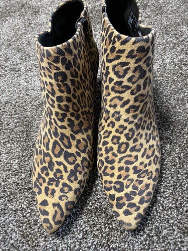 clarks heels leopard