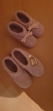 handmade felt slippers size 19