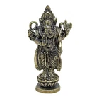 Mini Brass Ganesha Figurine Hindu Elephant God Statue Remover of Obstacles #14