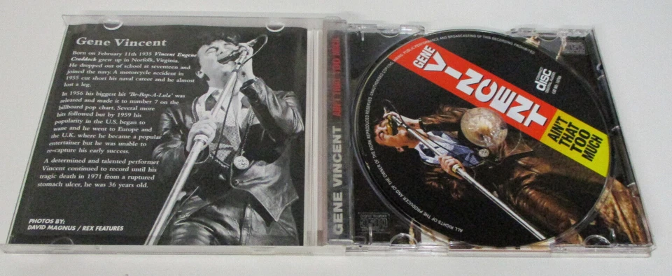 Ain't That Too Much - Gene Vincent - CD - Image 2 of 3